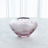Global Views Undulating Small Amethyst Vase 
