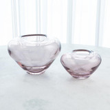 Global Views Undulating Small Amethyst Vase 