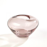 Global Views Undulating Small Amethyst Vase 