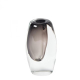 Global Views Offset Small Gray Vase 