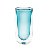 Global Views Micro Bubble Large Azure Vase 