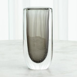 Global Views Micro Bubble Large Gray Vase 