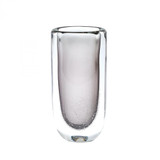 Global Views Micro Bubble Large Gray Vase 