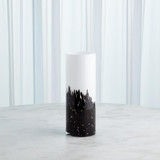 Global Views Confetti Small Black/White Vase 