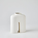 Global Views Guardian Medium White/Cream Vase 
