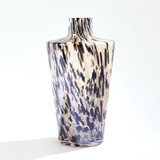 Global Views Confetti Shoulder Large Black/Beige Vase 