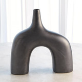 Global Views Stretch Large Black Vase 