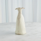 Global Views Blossom Ivory Stoneware Vase 