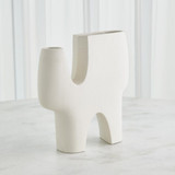 Global Views Cassel Large Matte White Vase 