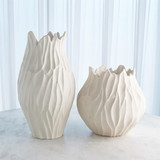 Global Views Bloom Matte White Vase 