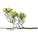 Global Views Twig 3 Nickel Vase Holder 
