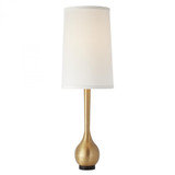 Global Views Bulb Vase Brushed Brass Table Lamp 