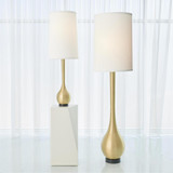 Global Views Bulb Vase Brushed Brass Table Lamp 