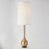 Global Views Bulb Vase Brushed Brass Table Lamp 