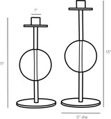 Arteriors Home Terrell Candleholders, Set of 2 