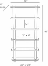 Arteriors Home Triton Bookshelf 