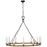 Visual Comfort & Co. Signature Collection Darlana XL Wrapped Ring Chandelier, Visual Comfort & Co. Signature Collection CHC 5874AI/NRT D6A0G 