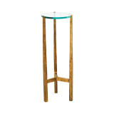 Global Views Oculus Antique Gold Table 