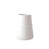 Global Views Linen Medium Soft White Vase 