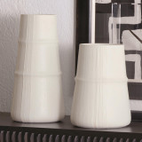 Global Views Linen Medium Soft White Vase 