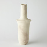 Global Views Fladis Tall Matte Cream Marble Vase 