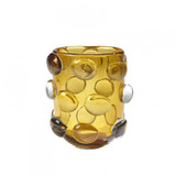 Global Views Rondelle Small Amber Vase 
