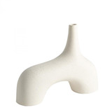 Global Views Stretch Small Cream Stone Vase 