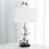 Global Views Ginkgo Nickel Table Lamp 