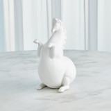 Global Views Andalusian Horse Matte White Sculpture 