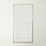 Global Views Beaumont Silver Leaf Floor Mirror 