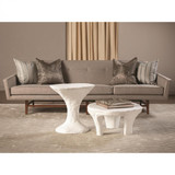 Global Views Primitive Soft White Accent Table 