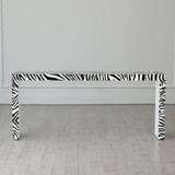 Global Views Parson Zebra Lacquer Table 
