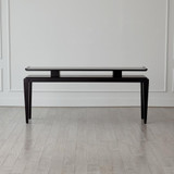 Global Views Poise Black Satin Console Table 2.20002
