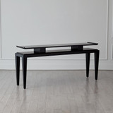 Global Views Poise Black Satin Console Table 2.20002