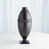 Global Views Greek Key Large Black Vase 