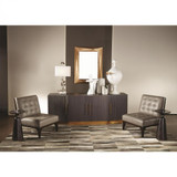 Global Views Angular Gold Leaf Mirror 