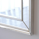 Global Views Bevel on Bevel Silver Leaf Mirror 