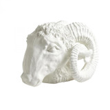 Global Views Capricorn Matte White Sculpture 