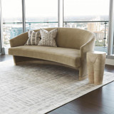 Global Views Femme Travertine Stool 