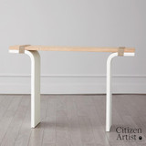 Global Views Debby Oak White Wash Console 