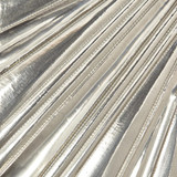 Global Views Linenfold Large Silver Mirror 