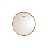 Global Views Exposed Small Antique Brass Mirror 