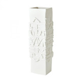 Global Views Totem Matte White Vase 