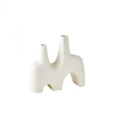 Global Views Cassel Medium Matte White Vase 