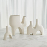 Global Views Cassel Medium Matte White Vase 