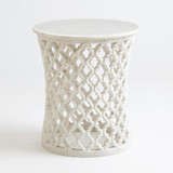 Global Views Marble Arabesque Side Table 