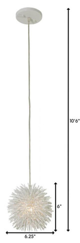 Varaluz Urchin Uber Mini Pendant - White 