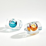 Global Views Barrel Azure Vase 