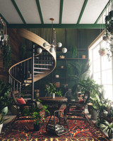 Alora Lighting Cassia 40-in Matte Black/Clear Glass 6 Lights Chandelier 