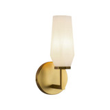 Alora Lighting Krysta 10-in Brushed Gold/Opal Glass 1 Light Wall Vanity 